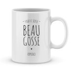 Mug personnalisé avec un prénom super beau gosse