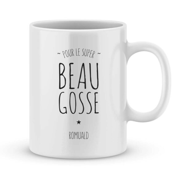 Mug personnalisé avec un prénom super beau gosse