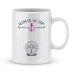 Mug personnalisé avec un prénom Maman au top