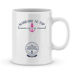 Mug personnalisé avec un prénom Marraine au top