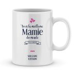 Mug personnalisé avec un prénom meilleure mamie