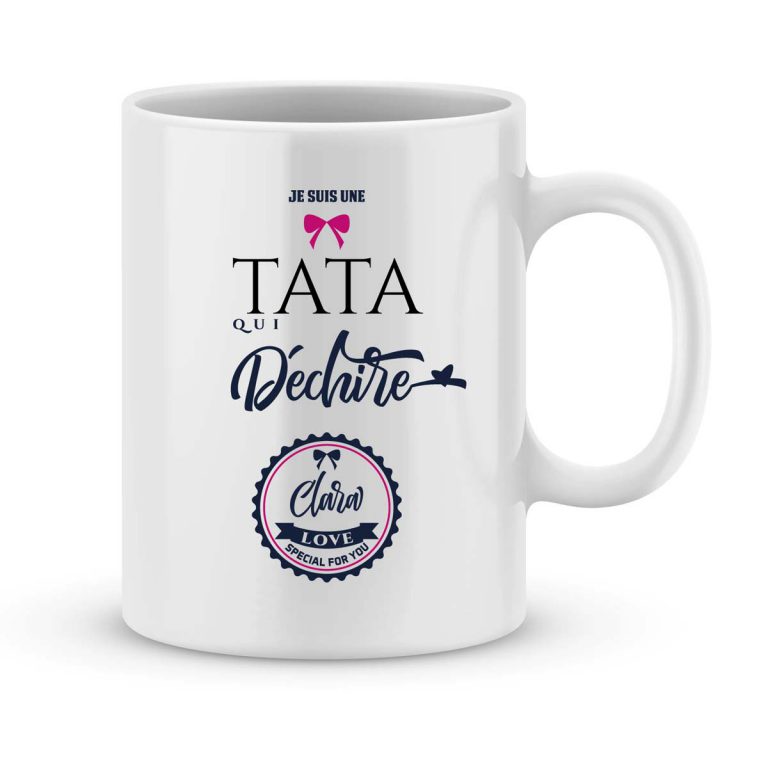 Mug personnalisé en arabe – Cadeau fin d'année scolaire maîtresse Maroc
