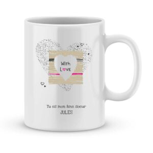 Mug personnalisé avec un prénom tu es mon âme soeur