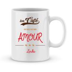 Mug personnalisé avec un prénom avec tout mon amour