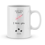 Mug personnalisé avec un prénom joyeux matin en amour