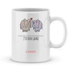 Mug personnalisé avec un prénom j'te kiffe grave