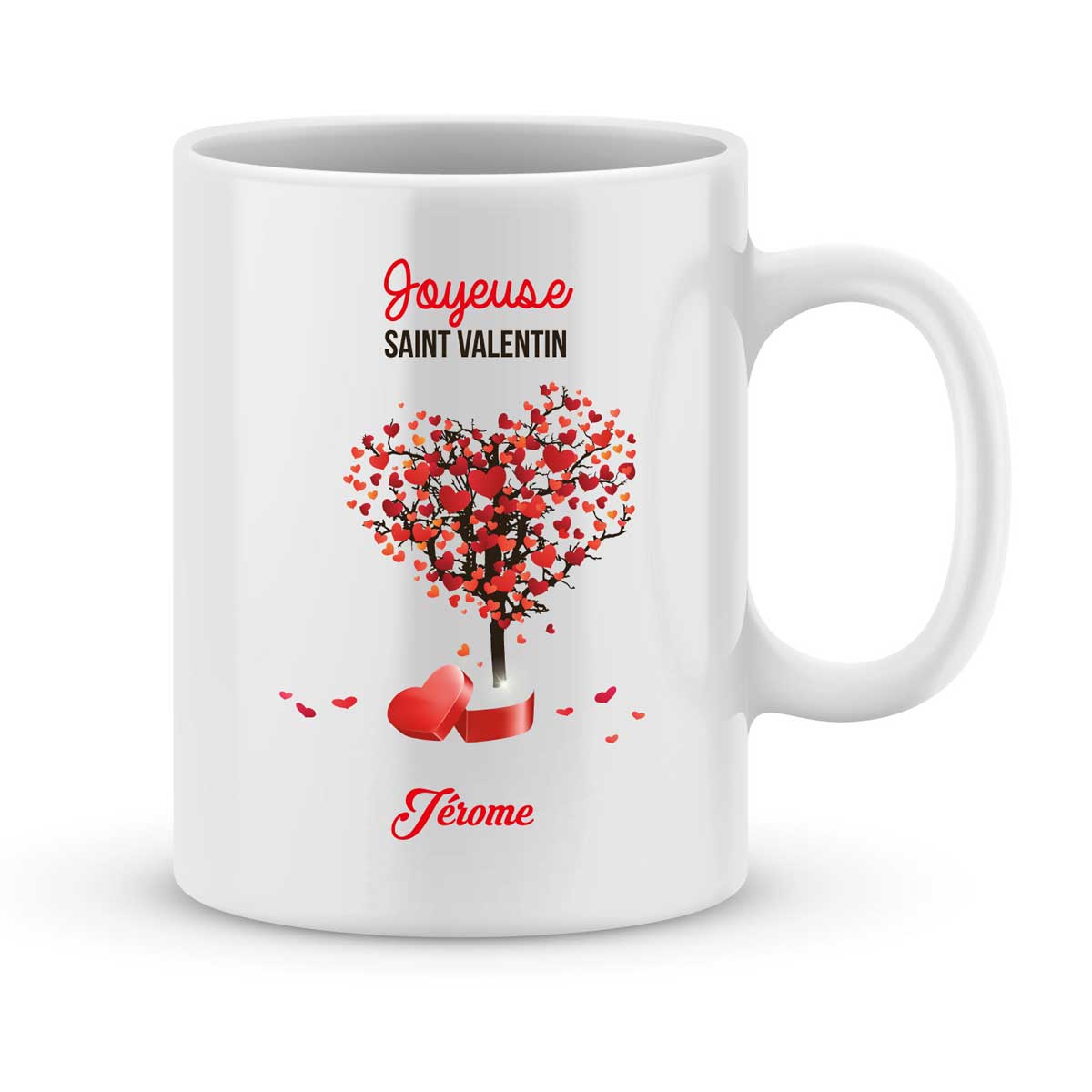 Mug personnalisé Saint-valentin Mon chéri avec prénom