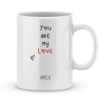 Mug personnalisé avec un prénom you are my love