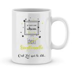 Mug personnalisé avec un prénom atsem géniale