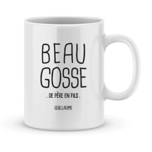 Mug personnalisé avec un prénom beau gosse