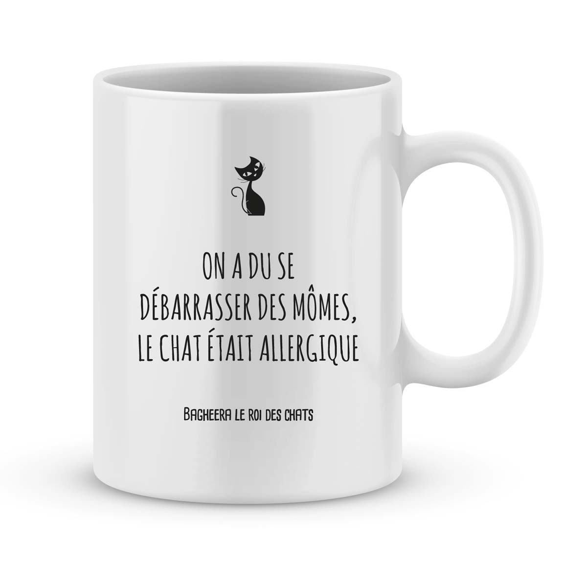 Mug personnalisé chat humour, cadeau original et unique - Un