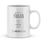 Mug personnalisé avec un prénom parrain cool