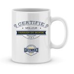 Mug personnalisé avec un prénom certifié meilleur parrain