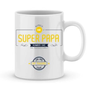 Mug personnalisé avec un prénom number one papa