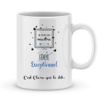 Mug personnalisé avec un prénom maître génial