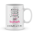 Mug personnalisé avec un prénom maîtresse géniale