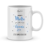 Mug personnalisé avec un prénom merci maître pour cette année