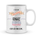 Mug personnalisé avec un prénom super nounou