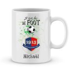 Mug personnalisé avec un prénom foot Caen