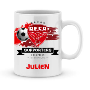 Mug personnalisé avec un prénom foot Dijon