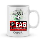 Mug personnalisé avec un prénom foot Guingamp