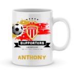 Mug personnalisé avec un prénom foot Monaco