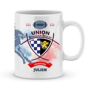 Mug personnalisé rugby top 14 Union Bordeaux Bègles