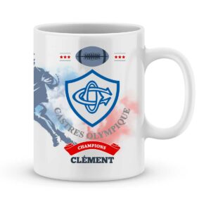 Mug personnalisé rugby top 14 Castres Olympique