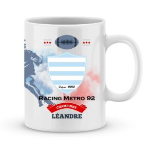 Mug personnalisé rugby top 14 Racing 92