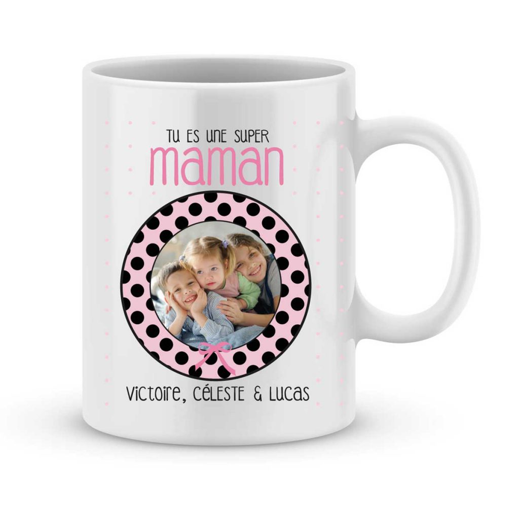 [Effet d'impression 3D] Cadeau Mère Fille Fils Devenir Maman - Mug Personnalisé Prénom