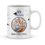 Mug personnalisé avec prénom et photo papa qui déchire