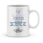 Mug personnalisé avec un prénom meilleur tonton de la terre