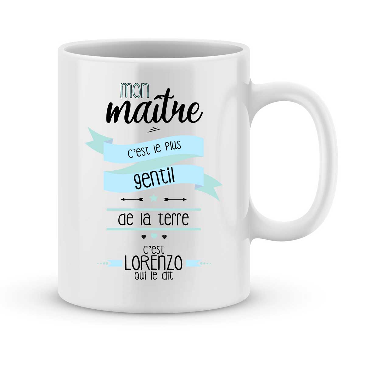 Mug personnalisé - Dans mon école, il y a le maître le plus génial