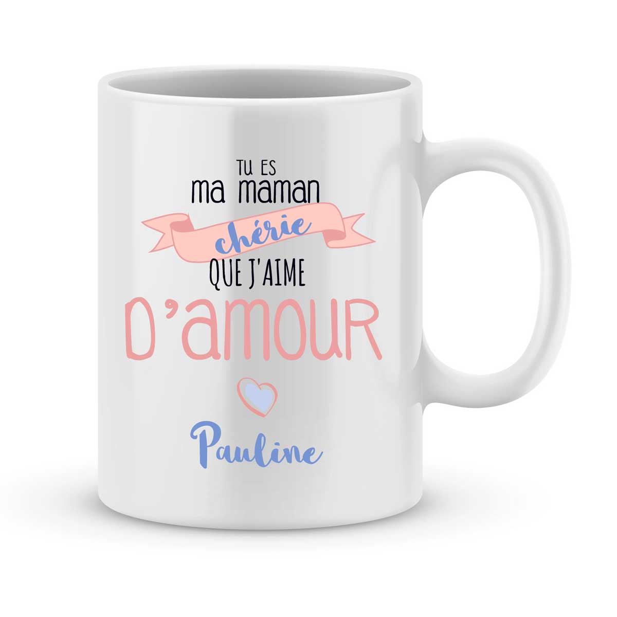 Mug personnalisé Maman chérie - Le Monde de Bibou