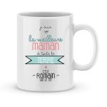 Mug personnalisé avec un prénom meilleure maman de la terre