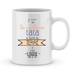 Cadeau Noel Tata Anniversaire Mug La meilleure Tata du monde entier Idée  cadeau pour Tante Message unique pour Noël fêtes de fin d'année avec un  coeur Tasse originale pour Tati d'amour 