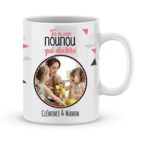 Cadeau nounou mug nounou qui déchire - Idée cadeau nounou