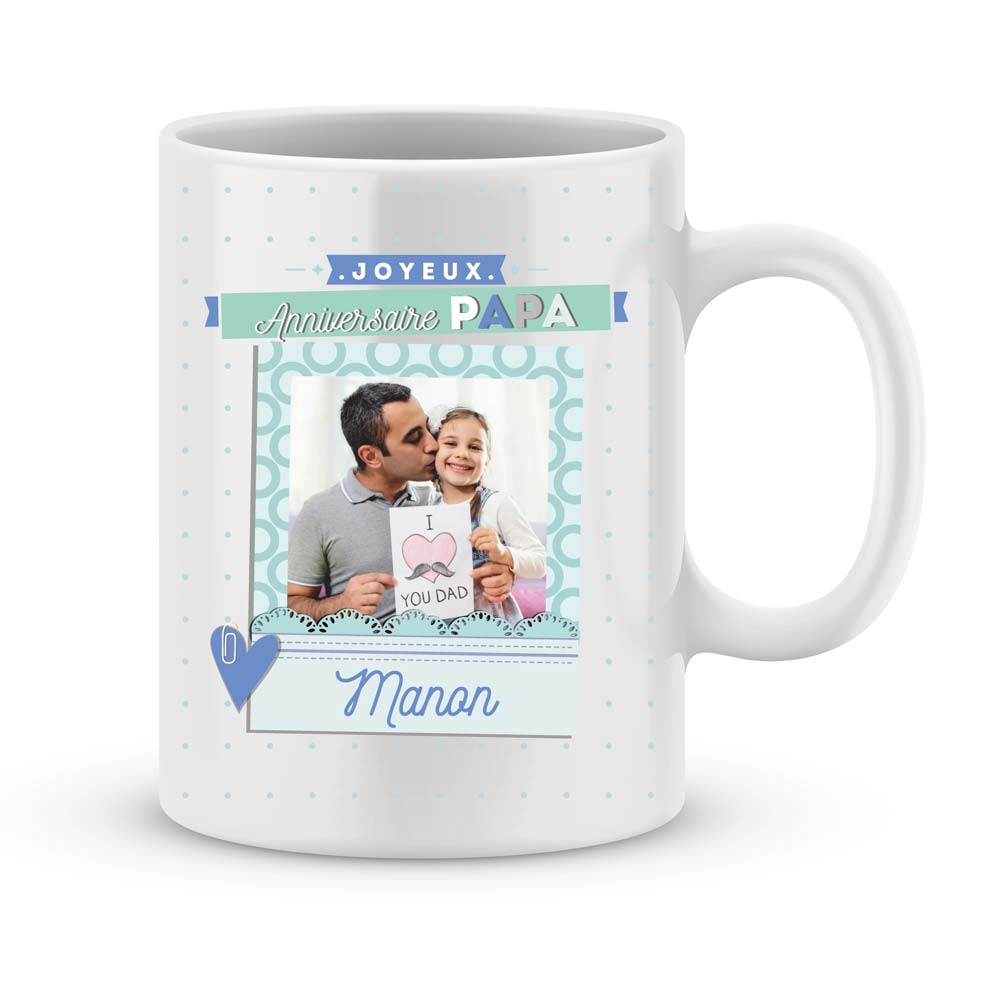 Cadeau anniversaire Joyeux Anniversaire Papa avec photo - Joli Mug