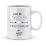 Mug personnalisé avec un prénom copine trop géniale