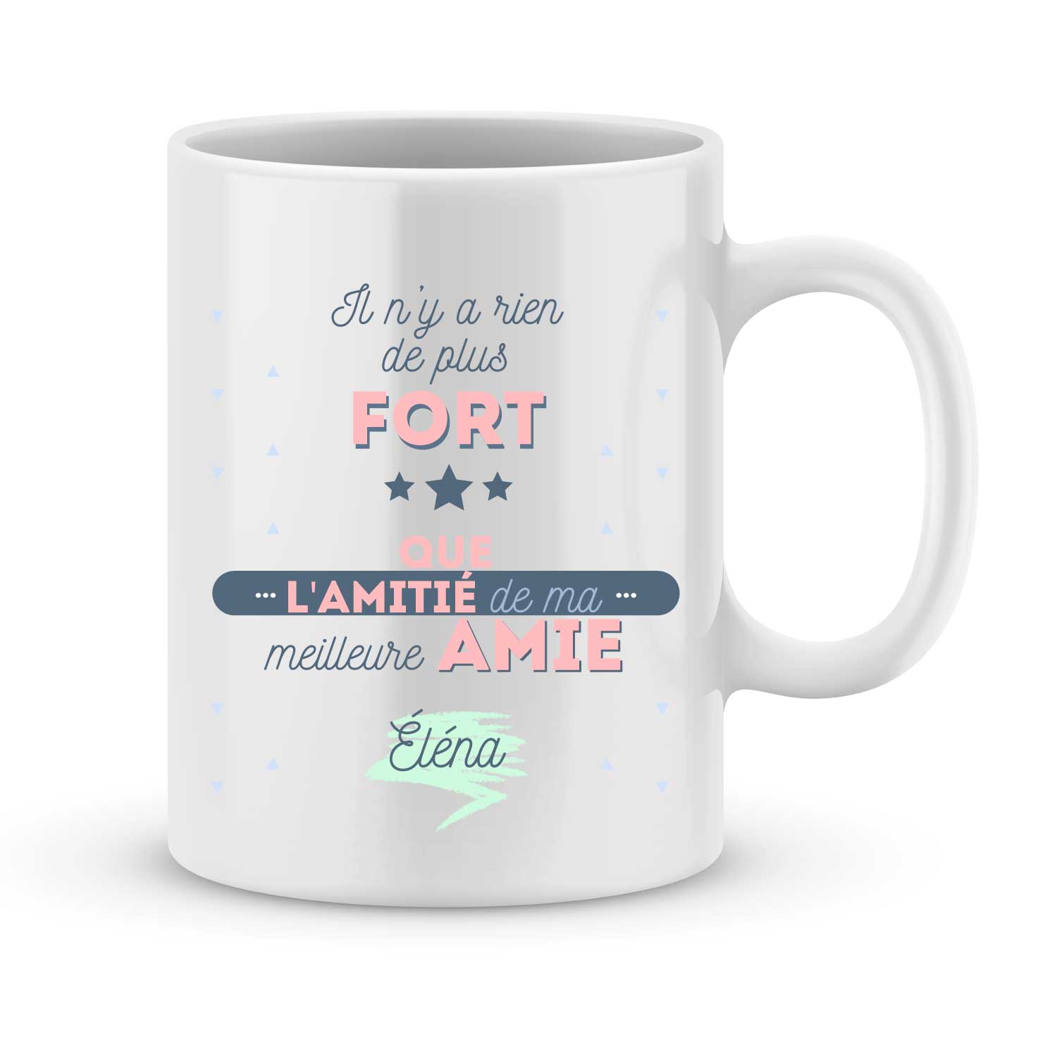 Mug personnalisé il n'y a rien de plus fort que l'amitié - Joli Mug