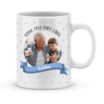 Cadeau bonne fête papy câlins - Mug photo & prénom