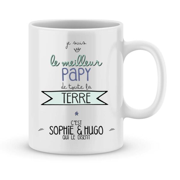 Cadeau pour papy  Idée cadeau mug meilleur papy du monde