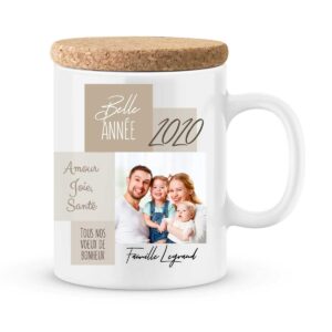 Cadeau personnalisé. Mug joyeux noël et bonne année