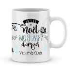 Cadeau papy. Mug personnalisé prénom joyeux noël papy