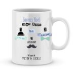 Cadeau papy. Mug personnalisé joyeux noël mon papy