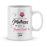 Cadeau noël maîtresse. Mug personnalisé joyeux noël