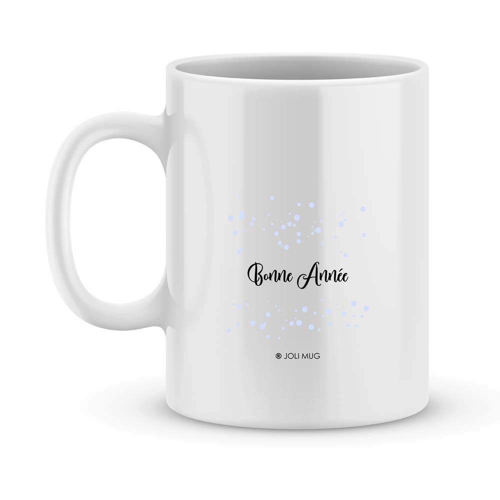 Cadeau animateur. Mug personnalisé joyeux noël animateur