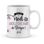 Cadeau meilleure amie. Mug personnalisé joyeux noël amie