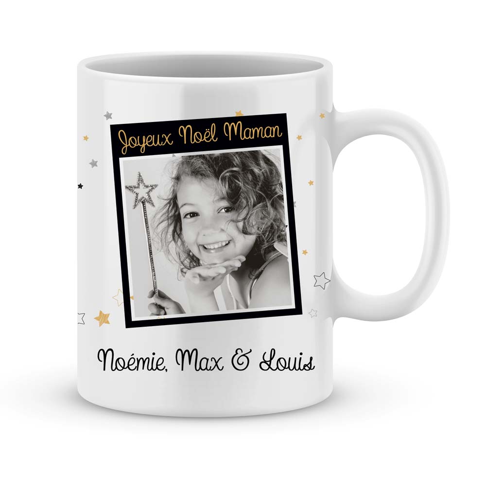 Mug Joyeux Noël Maman personnalisé et ses confiseries rétro