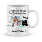 Cadeau tonton. Mug joyeux noël mon tonton adoré